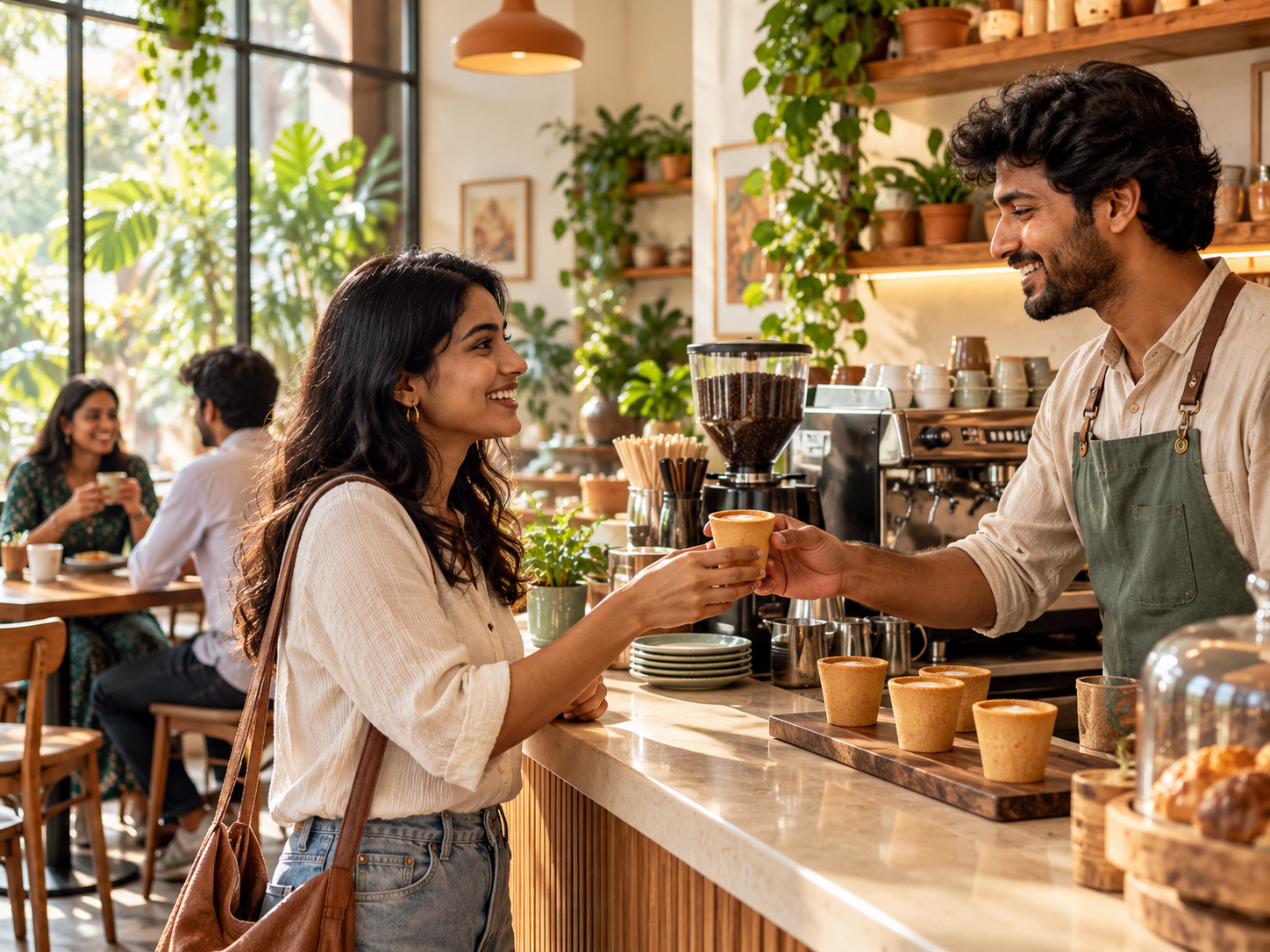 Edible serving at Cafés & drinks counters